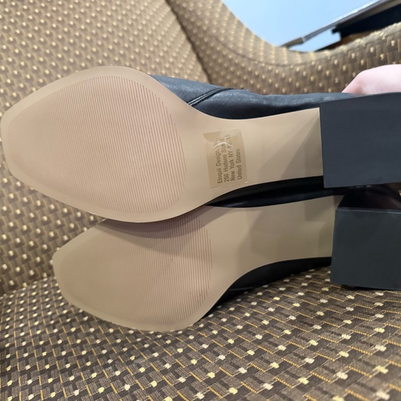 Eloquii Lola Black Faux Leather Heeled Booties, size 13W - Picture 9 of 9